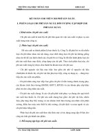 KẾ TOÁN CHI TIẾT CHI PHÍ SẢN XUẤT