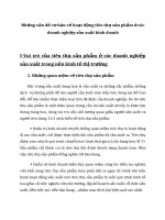 Những vấn đề cơ bản về hoạt động tiêu thụ sản phẩm ở các doanh nghiệp sản xuất kinh doanh