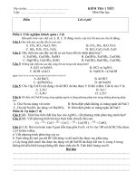 Kiểm tra 1 tiết (bài 2-HKI-2010- đề 1)