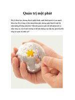 Quản trị một phút