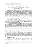 Dự thảo chương trình công tác Đoàn - Hội năm 2011