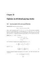 Options on dividend-paying stocks