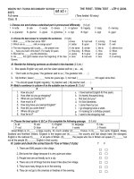 De Thi HockiI mon Anh8