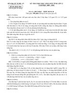 De HSG tinh Nghe an 2008-2009