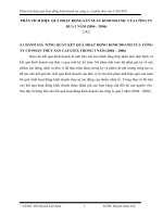 PHÂN TÍCH HIỆU QUẢ HOẠT ĐỘNG SẢN XUẤT KINH DOANH  CỦA CÔNG TY QUA 3 NĂM