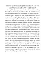 CÔNG TÁC QUẢN TRỊ NHÂN LỰC TRONG CÔNG TY  VẬN TẢI