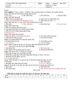 KT 15 phút lớp 8 tháng 12