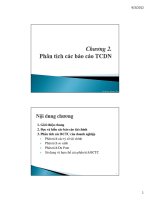 Phân tích các báo cáo tài chính doanh nghiệp