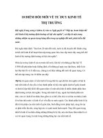 10 ĐIỂM ĐỔI MỚI VỀ TƯ DUY KINH TẾ THỊ TRƯỜNG