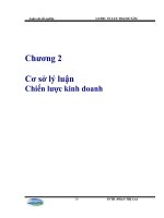 Đề tài xây dựng chiến lượt kinh doanh cho công ty cổ phần sữa việt nam trong giai đoạn 2009   2014