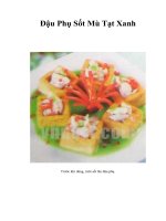 Đậu Phụ Sốt Mù Tạt Xanh