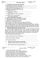 Written test (U.4-6)