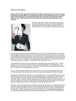 Đặt câu hỏi đúng!