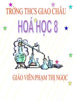 Chương II: Phản ứng hóa học