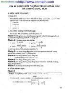 Biến đổi phương trình lượng giác đã cho về adangj tich