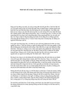 Mười bước để có được một sự hoàn hảo về môi trường