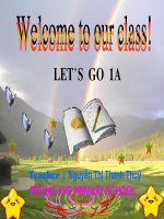 Unit 2:Let’s learn some more (L3 tuần 12)