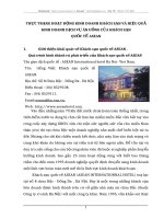 THỰC TRẠNG HOẠT ĐỘNG KINH DOANH KHÁCH SẠN VÀ HIỆU QUẢ KINH DOANH DỊCH VỤ ĂN UỐNG CỦA KHÁCH SẠN