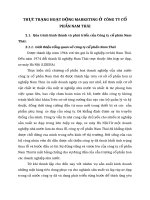 THỰC TRẠNG HOẠT ĐỘNG MARKETING Ở  CÔNG TY CỔ PHẦN NAM THÁI