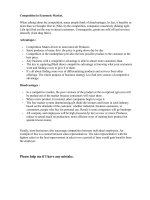 Disadvantages of competition