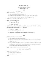 Bộ đề Ôn tập Học kì 1 - 12NC