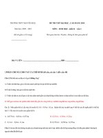 Đề thi thử tuyển sinh CĐ ĐH môn Sinh năm 2010 - 1