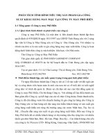 PHÂN TÍCH TÌNH HÌNH TIÊU THỤ SẢN PHẨM GIA CÔNG XUẤT KHẨU HÀNG MAY MẶC TẠI CÔNG TY MAY PHỐ HIẾN