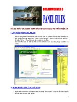 Hướng dẫn - Dreamweaver 8 - PanelFiles