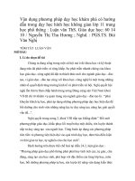 Vận dụng phương pháp dạy học khám phá có hướng dẫn trong dạy học hình học không gian lớp 11 trung học phổ thông