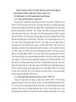 THỰC TRẠNG CHO VAY TIÊU DÙNG TẠI SỞ GIAO DỊCH 1 NGÂN HÀNG CÔNG THƯƠNG