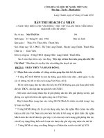 BAN THU HOACH CA NHAN (4 NAM THUC HIEN CUOC VAN DONG)