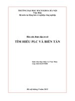 Báo cáo thực tập cơ sở tìm HIỂU PLC và BIẾN tần 