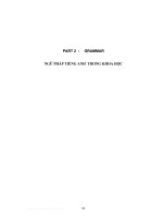 NGỮ PHÁP TIẾNG ANH TRONG KHOA HỌC