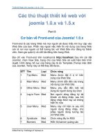 Thủ Thuật Thiết Kế Web Với Joomla 1.0x và 1.5x part 6