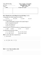 Kiểm tra số 6 tiết 39