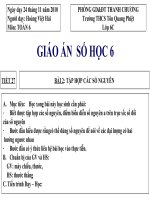 Số 6 Tiết 41: Tập hợp số nguyên Thi GVDG