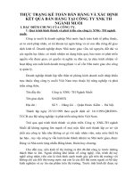 THỰC TRẠNG KẾ TOÁN BÁN HÀNG VÀ XÁC ĐỊNH KẾT QUẢ BÁN HÀNG TẠI CÔNG TY XNK TH NGÀNH MUỐI