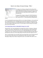 Quản lý các chứng chỉ trong Exchange - Phần 1