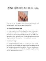 Để bạn mãi là niềm đam mê của chàng