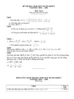 Đề thi HSG huyện khối 9 môn Toán - năm học 2010 - 2011