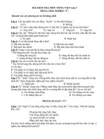 BÀI KIỂM TRA MÔN TIẾNG VIỆT Lớp 5