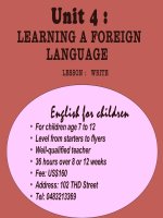 UNIT 4 - WRITING (TS - G9)