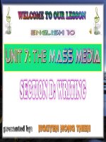 UNIT 7 - WRITING (G10)