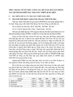 THỰC TRẠNG VỀ TỔ CHỨC CÔNG TÁC KẾ TOÁN BÁN SẢN PHẨM TẠI CHI NHÁNH MIỀN BẮC NHÀ MÁY THIẾT BỊ BƯU ĐIỆN