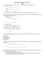 Đề kiểm tra C++