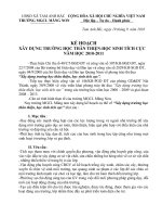 Kế hoạch Xây dựng trường học thân thiện học sinh tích cực năm học 2010-2011