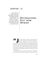 Distinguishing Fact from Opinion