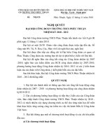 Nghi dai hoi CĐ 2010-2012