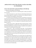 NHỮNG CƠ SỞ LÝ LUẬN VỀ VIỆC TỔ CHỨC VÀ QUẢN LÝ HỆ THỐNG XÚC TIẾN HỖN HỢP