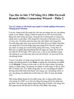Site VNP bang ISA 2006 Firewall Branch Office Connection Wizard 3